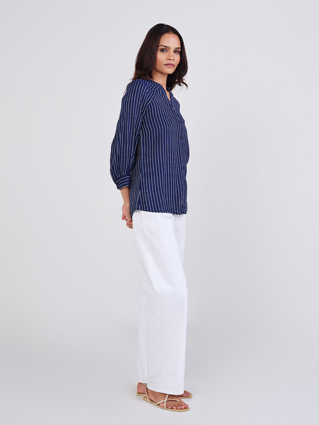 Navy Classic Stripes Shirt, Navy, image 4